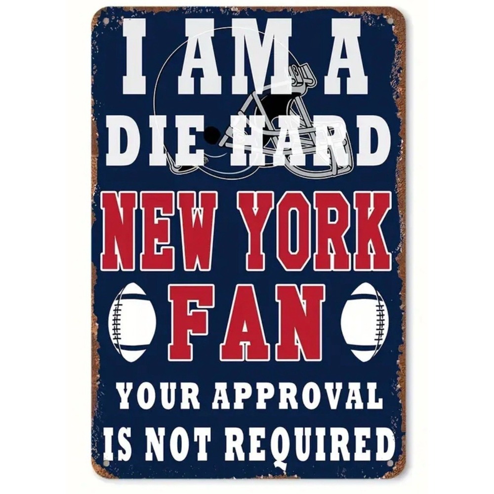 Brand New Giants 12" X 8" METAL SIGN Fan Sign Garage Bar Man Cave New York